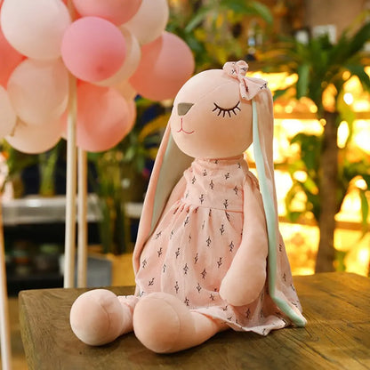 Cute Bunny Soothing Plush Doll Soft Sleeping Toy 35cm