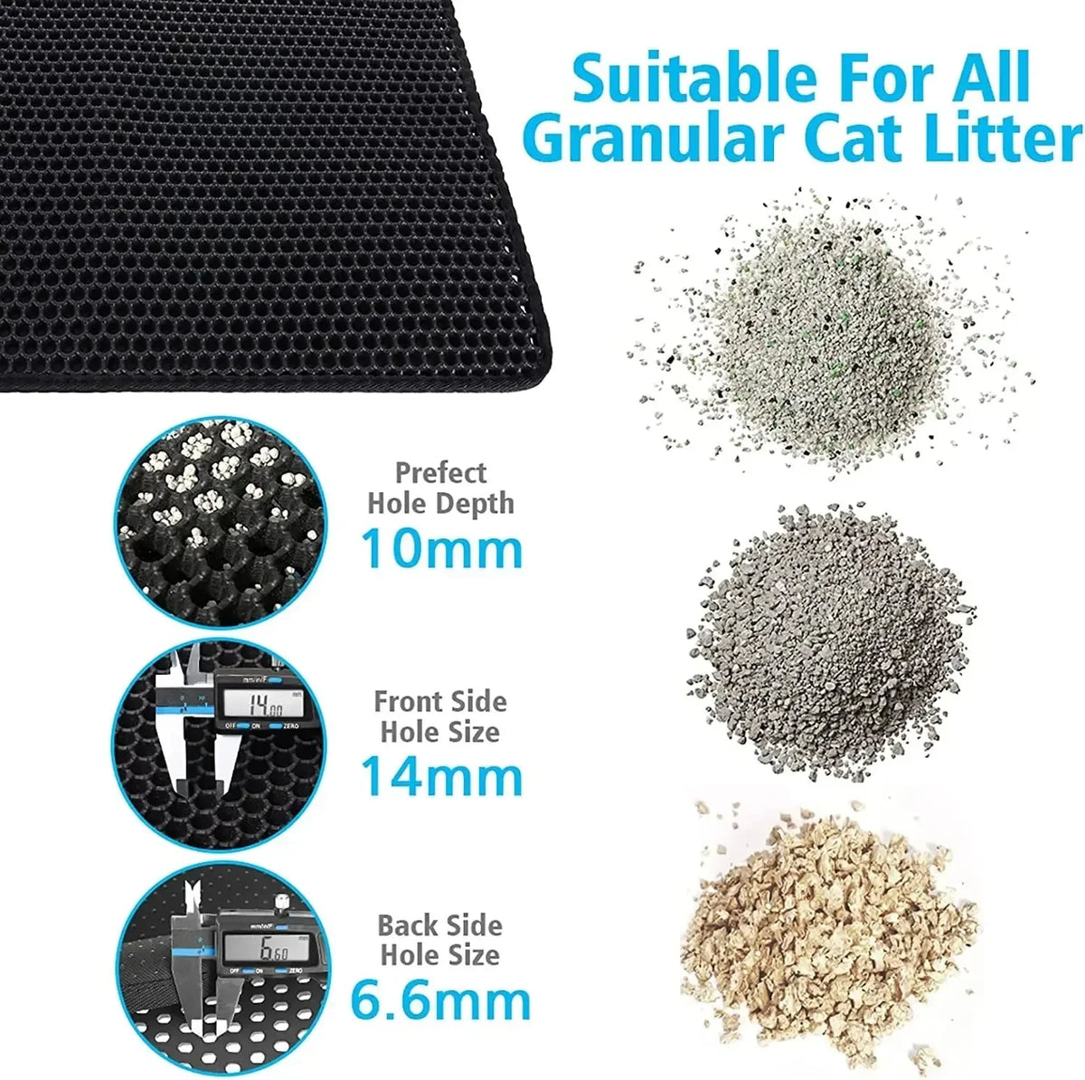 Cat Litter Mat 2 Layer Design Waterproof Pet Base