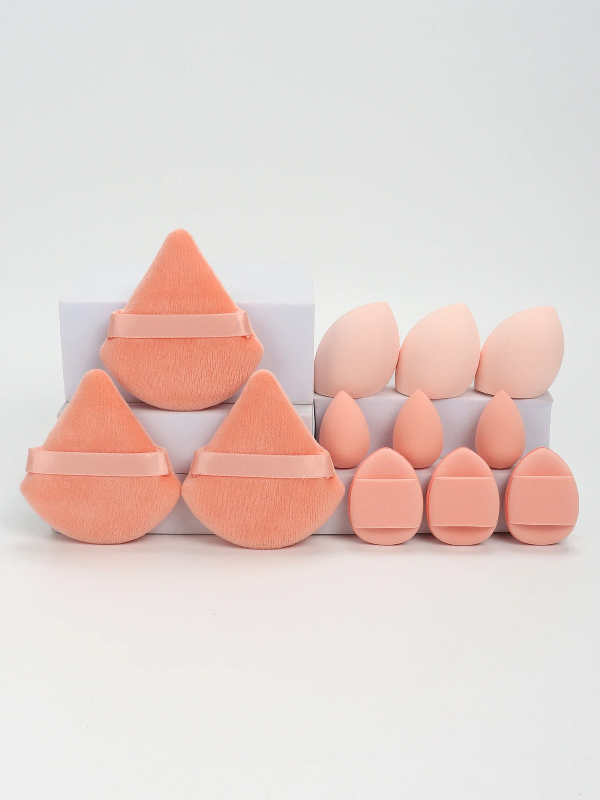 12 Piece All Purpose Makeup Sponge Set Powder Puffs