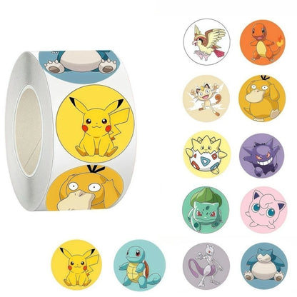 Yellow Electric Monster Sealing Roll Stickers Anime PVC Decals