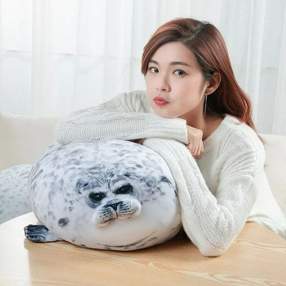 Chubby Blob Seal Pillow Soft Plush Sea Lion Stuffed Toy