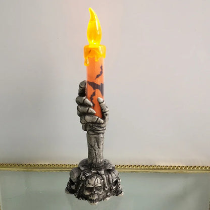 Halloween Skeleton Ghost Party Candles LED Pumpkin Decor