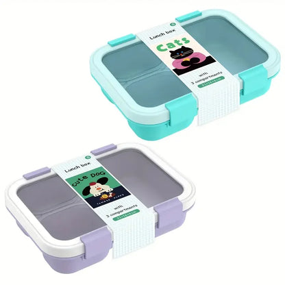Leakproof Silicone Bento Lunch Box Stackable Food Storage Container