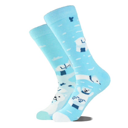 Novelty Dinosaur Crew Skateboard Socks Funny Men