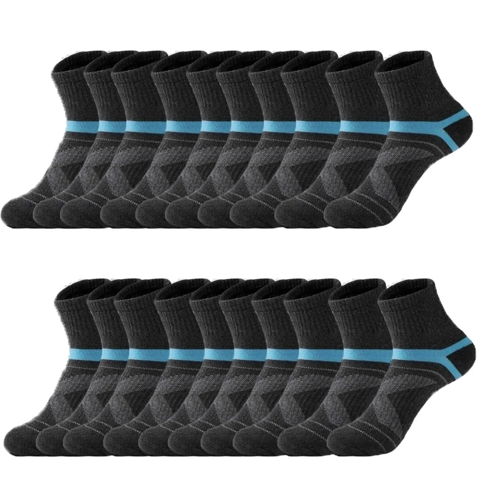 Men's Black Sports Basketball Socks Hiking Running