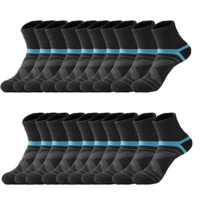 Men's Black Sports Basketball Socks Hiking Running