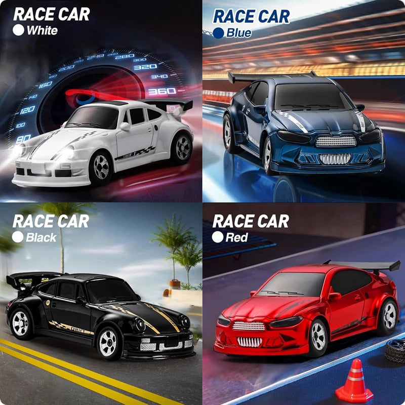 1:64 2.4G RC Drift Car 4WD Remote Control Mini Model
