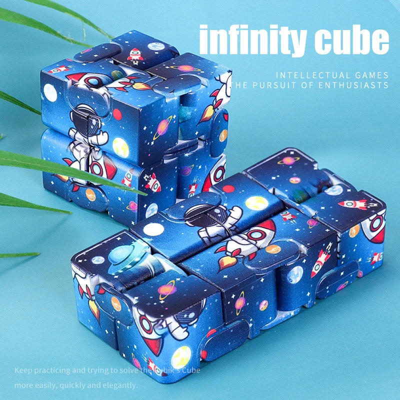 Colorful Infinity Cube Fidget Toy Starry Sky Stress Reliever