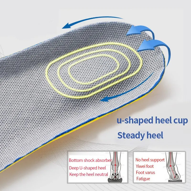 Memory Foam Orthopedic Insoles Breathable Sneakers Cushion