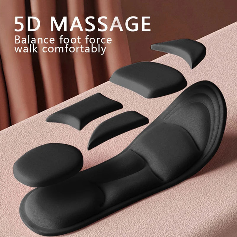 5D Massage Memory Foam Insoles Breathable Running Inserts
