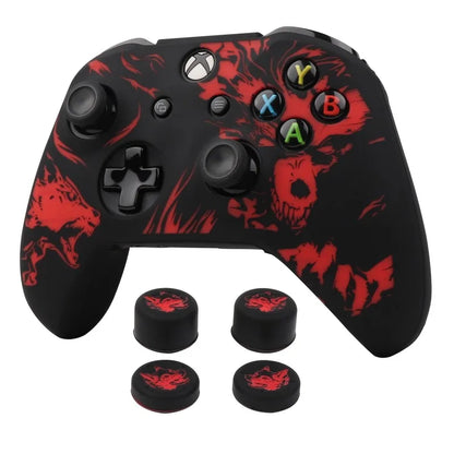 Laser Carving Soft Silicone Cover For Xbox One S Controller Skin Case Gamepad Joystick Accessories for Xbox One X