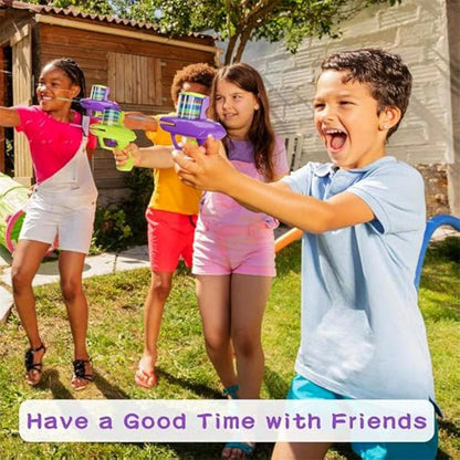 Foam Disc Launcher Gun Toy Flying Disc Shooting Set