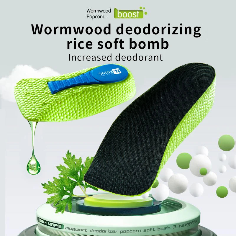 Memory Foam Height Increase Insoles Orthopedic Arch Support