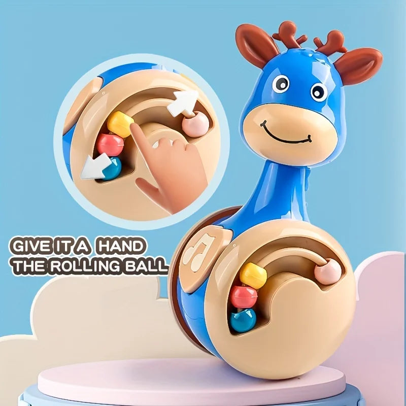 Roly Poly Baby Tumbler Toy Infant Wobbler Sound Toy