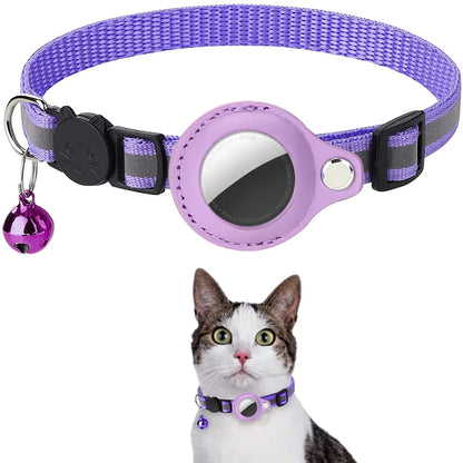 Cat AirTag Holder Collar Breakaway Reflective