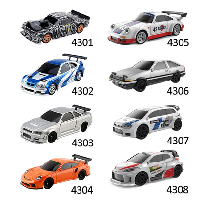 1:43 Gyro RC Drift Car 4WD Radio Control Mini Model