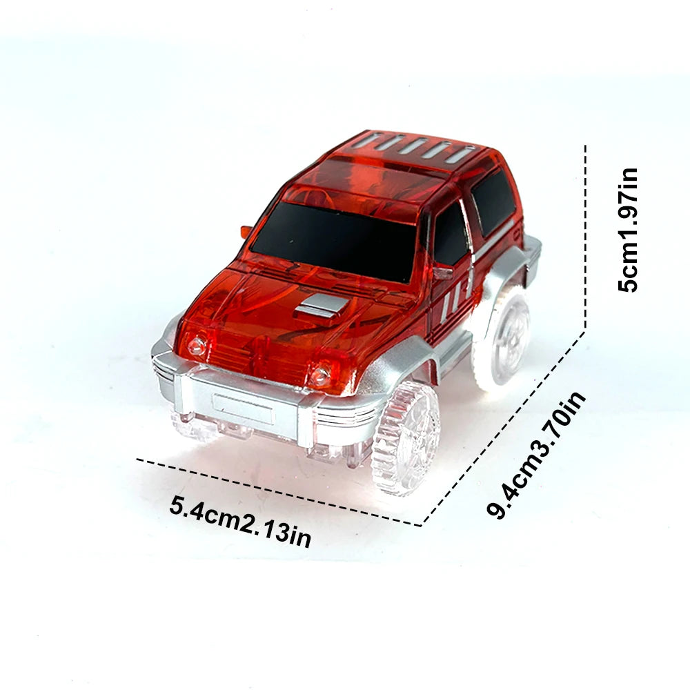 Glowing Race Track Car Toy LED Light Up Vehicle Part