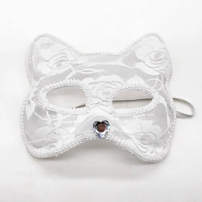 Sexy Lace Cat Masquerade Mask Women Halloween Party Prop