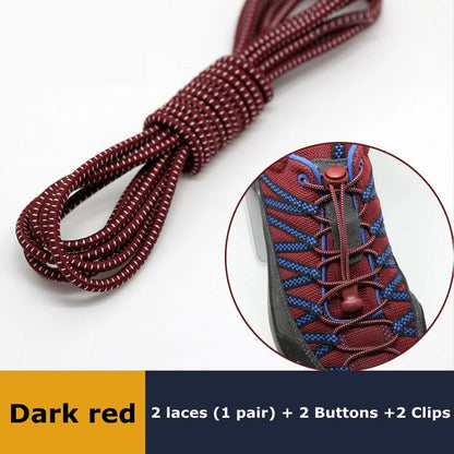 Elastic No Tie Shoe Laces Stretching Lock Lazy Shoestrings