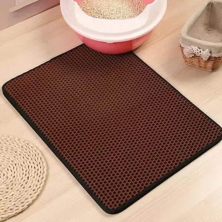 Waterproof Cat Litter Mat Double Layer Pet Litter Pad