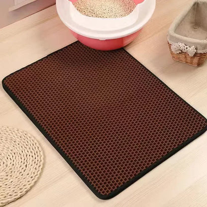 Waterproof Cat Litter Mat Double Layer Pet Litter Pad