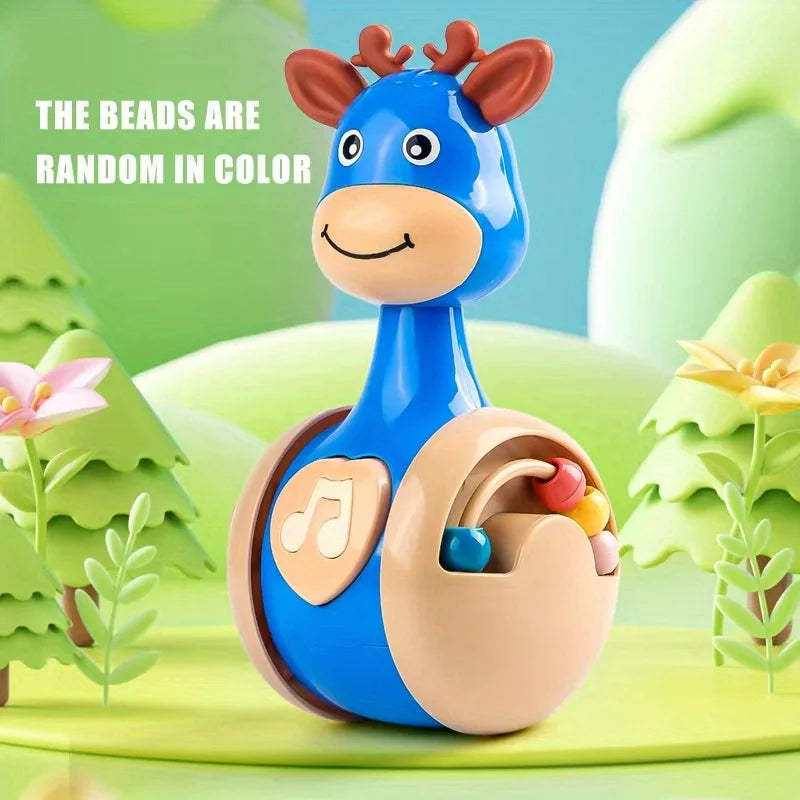 Roly Poly Baby Tumbler Toy Infant Wobbler Sound Toy