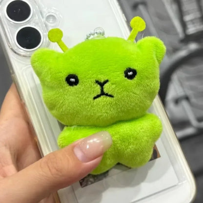 Alien Cat Plush Keychain Mini Soft Bag Pendant Accent