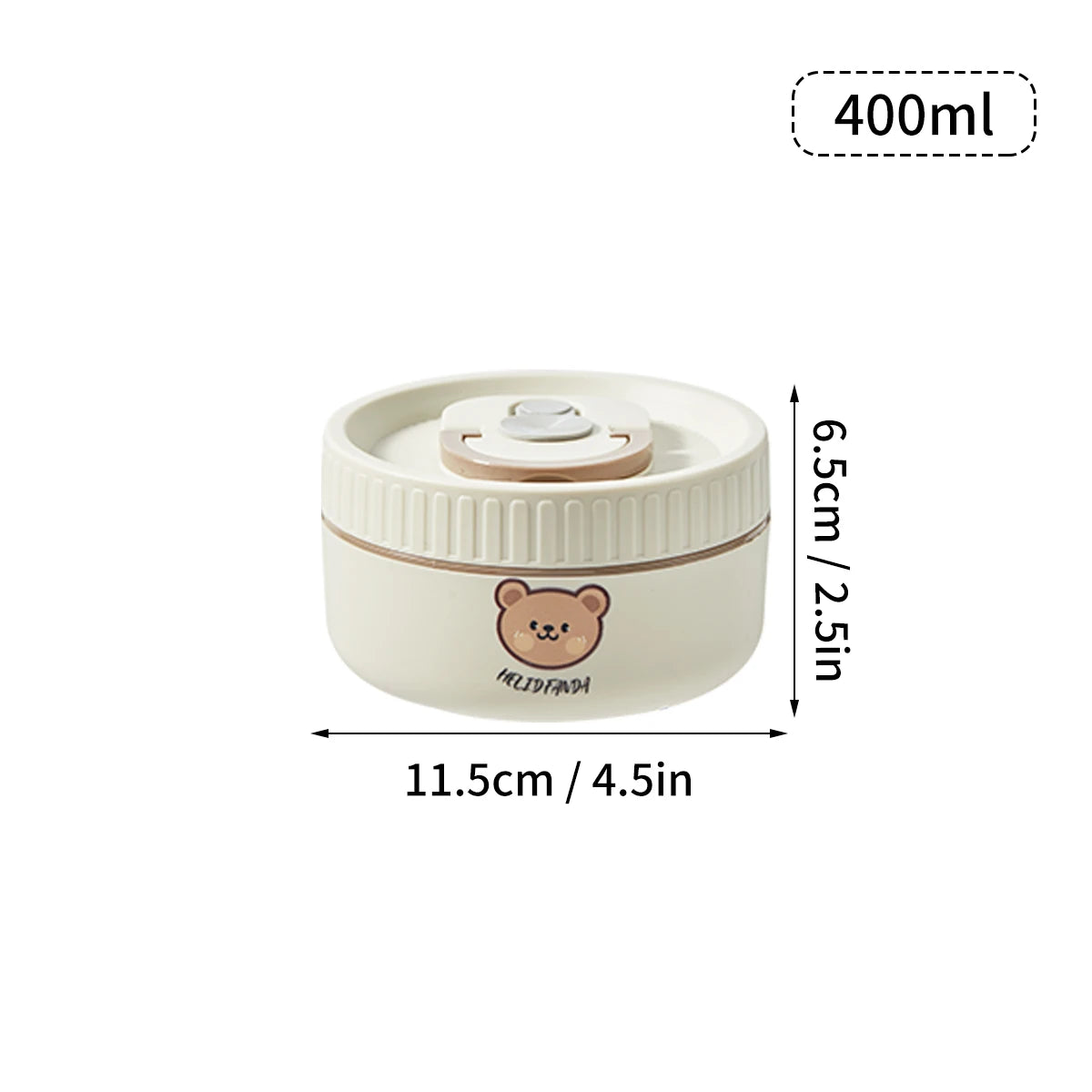 Large Capacity Stainless Steel Thermal Bento Box Cute Insulated Container