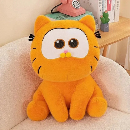 Cartoon Cat Stuffed Plush Doll Orange Cat Plushie Toy