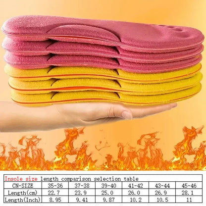 4D Warm Massage Insoles Latex Arch Support Inserts