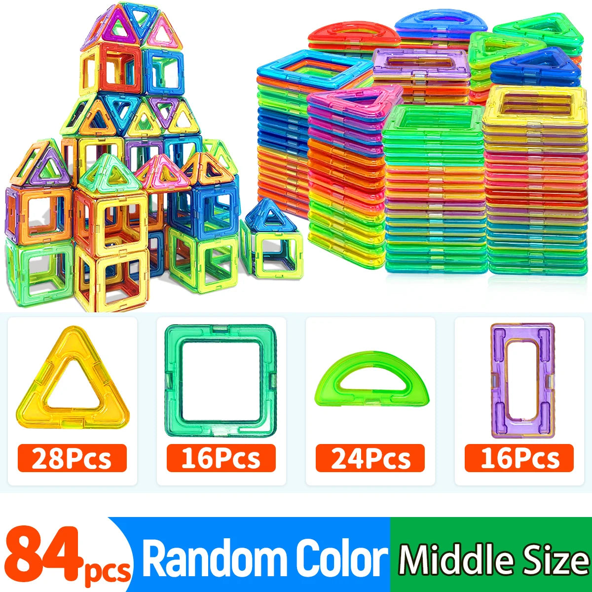 Magnetic Building Blocks Set STEM Magnet Construction Toys