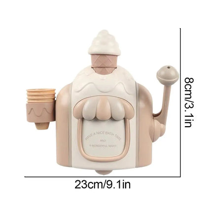 Kids Bath Bubble Foam Machine Toddler Ice Cream Maker