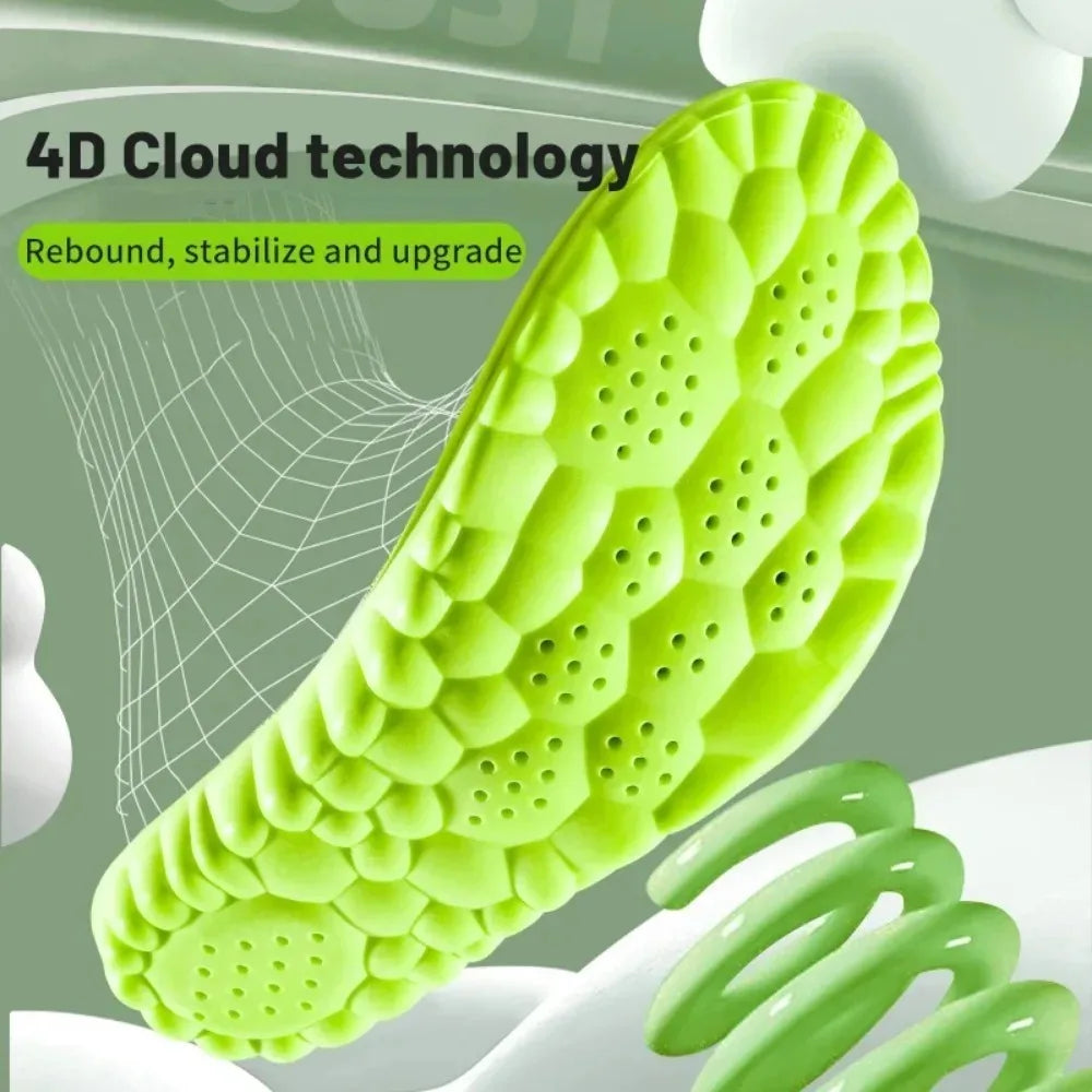 4D Sport Orthopedic Insoles Bamboo Fiber Arch Support