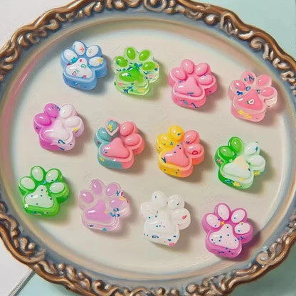 10Pcs Mini Cat Claw Squishy Toys Stress Relief Fidget Set