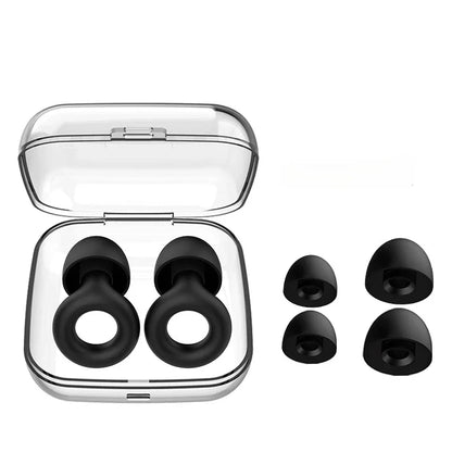 Silicone Noise Reducing Earplugs Soundproof Sleep Swimming