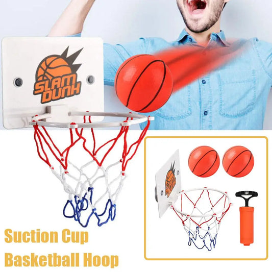 Mini Suction Cup Basketball Hoop Indoor Door Backboard