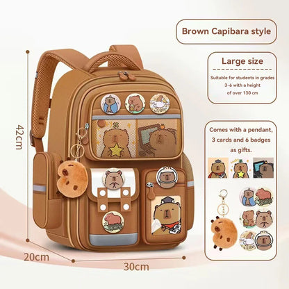 Waterproof Student School Backpack Large Capacity Ergonomic Rucksack