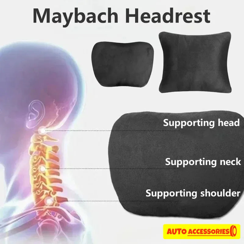 Car Headrest Neck Pillow Soft Driving Seat Cushion