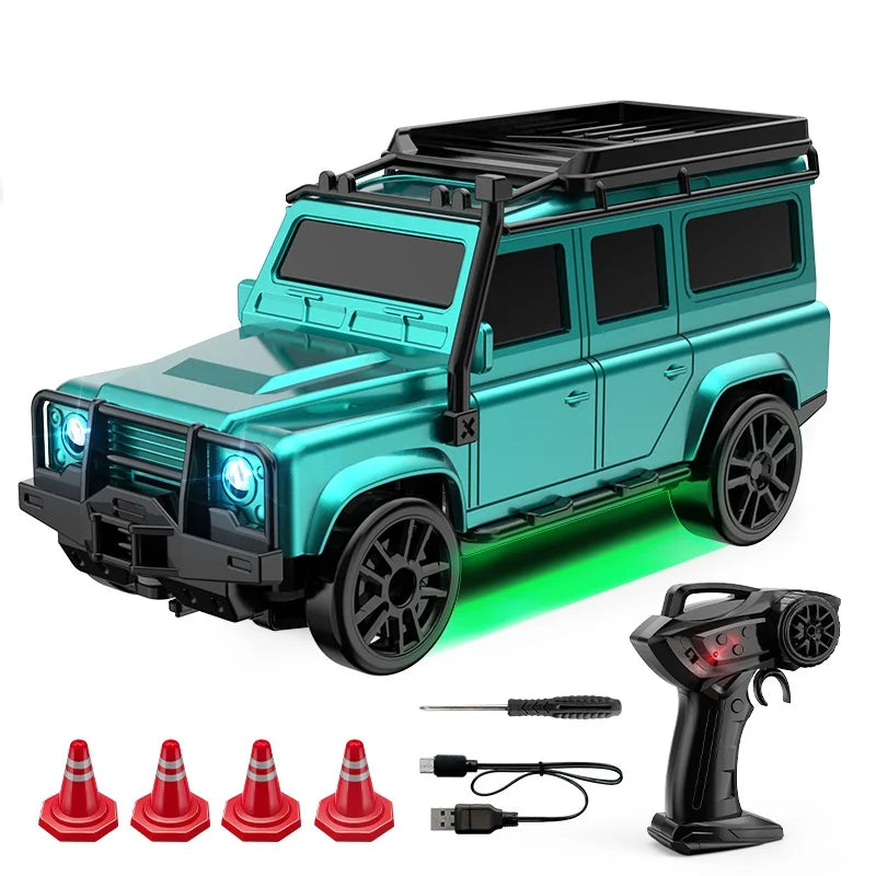 1/64 RC Drift Car: 4WD Desktop Mini Remote Control Racing Toy