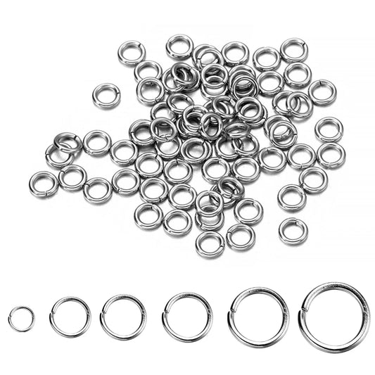 Stainless Steel Jump Rings Jewelry Making Split Rings DIY Loops