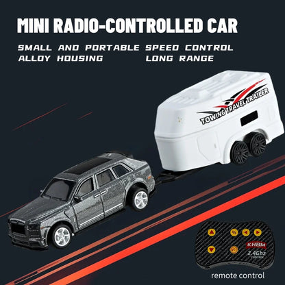 1/64 Mini RC Alloy Car Pocket Remote Control Vehicle