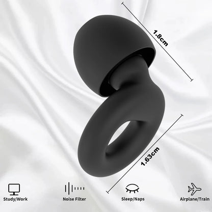 Silicone Earplugs for Swimming Sleep Noise Cancel Noise Reduction-Soundproof Reduce Disturbances -Quality Earplugs