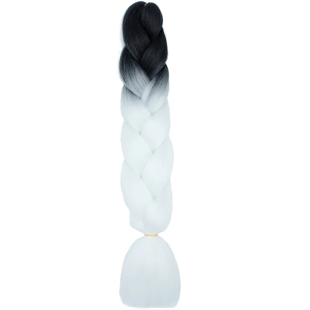 24 Inch Jumbo Braiding Hair Synthetic Afro Ombre Extensions