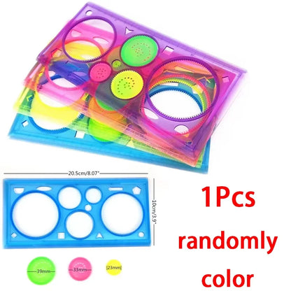 Spirograph Drawing Stencil Set Geometry Painting Ruler