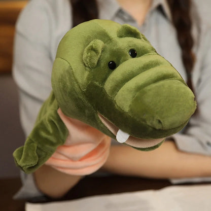 Cartoon Plush Hand Finger Puppets Family Storytelling Toy