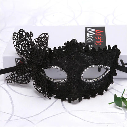 Sexy Lace Cat Masquerade Mask Women Halloween Party Prop