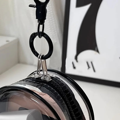 Mini Clear Zipper Storage Bag Earphone Organizer