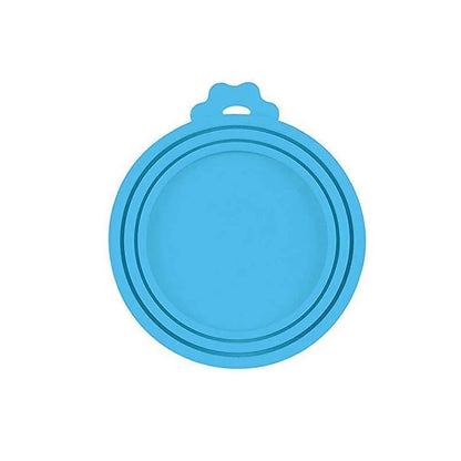 Reusable Pet Food Can Silicone Cover 3 in 1 Lid