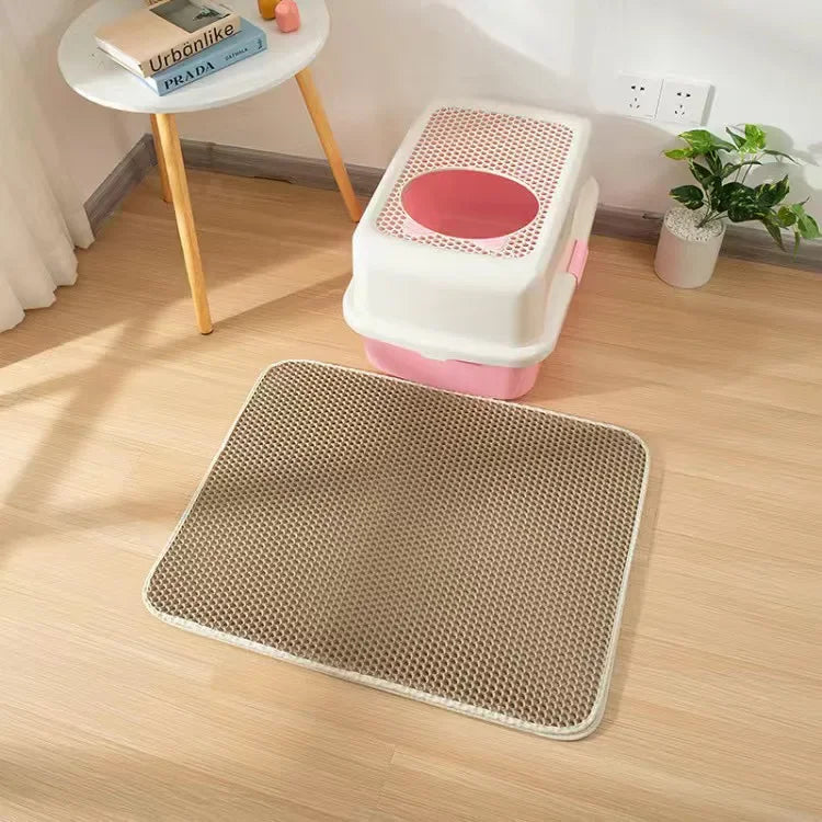Waterproof Cat Litter Mat Double Layer Pet Litter Pad