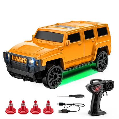 1/64 RC Drift Car: 4WD Desktop Mini Remote Control Racing Toy